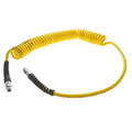 Technithane Spiral Hose, Technithane, 1/4" x 3/8" x 20', 1/4" MPT, Yellow TT-14-20-Y-RS
